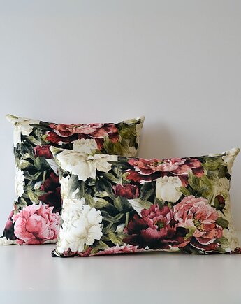 Komplet poduszek o motywie kwiatowym Peonies, Elado