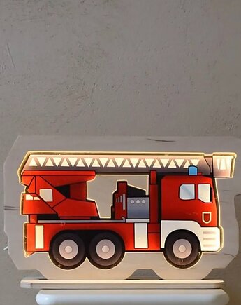 Lampka ścienna Unky - WÓZ STRAŻACKI, UNKY