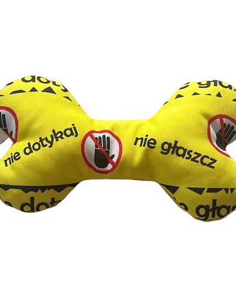 Kostka, zabawka szeleszcząca dla psa Żółta, Psia szafa