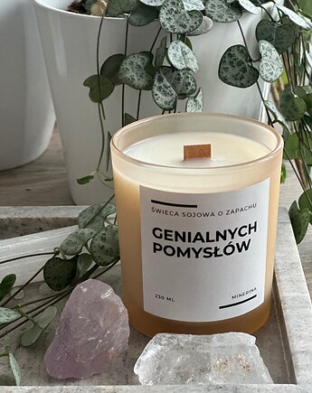 Świeca sojowa o zapachu Genialnych pomysłów, ChakraCandleShop