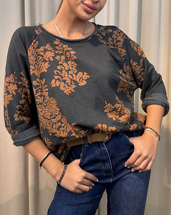 Bluza w kwiaty Grafite, SOLO moda