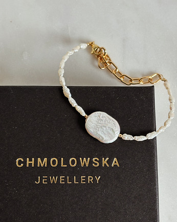 Bransoletka z naturalnych pereł, Chmolowska Jewellery