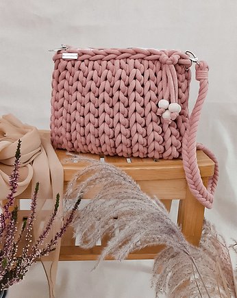 Pillow Bag  - różowe złoto, Damariz