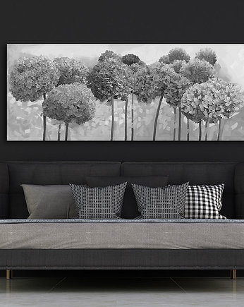 Obraz na płótnie KWIATY HORTENSJE- 150x60cm, LUdesign gallery