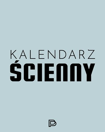 Minimalistyczny kalendarz ścienny 30x35cm, Projekt Planner