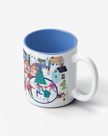 Kubek Ceramiczny Świąteczne Miasteczko, LOVE POLAND DESIGN