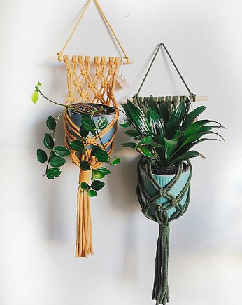 Makrama kwietnik na ścianę - zestaw, Hygge Macrame
