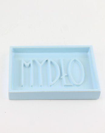 Mydelniczka ceramiczna z napisem MYDŁO granatowa, m2k studio