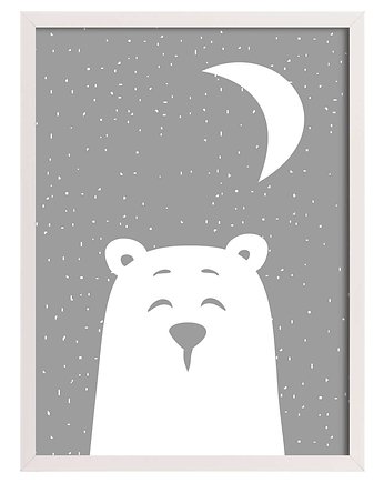 Obrazek Funny Band bear II 30x40cm, Yellow Tipi