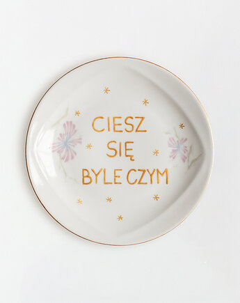 Talerz na ścianę - ciesz się, EMPE artstudio