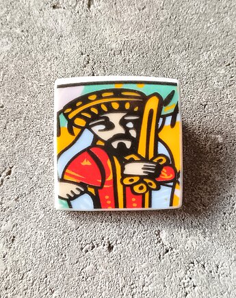 Broszka etiopska, biżuteria z talerzy