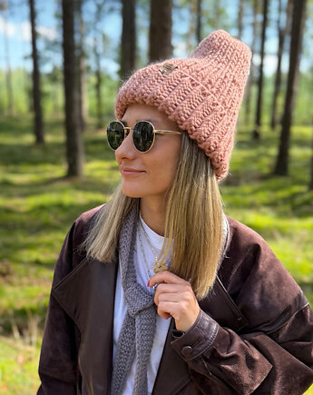 Czapka Oversize robiona ręcznie Wełna peruwiańska, Konevka store