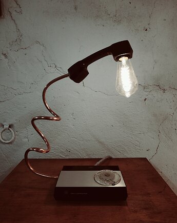 Lampa stołowa telefoniczna Iskra Continental 70's, KLAMOTOWNIA PANA TUSTA