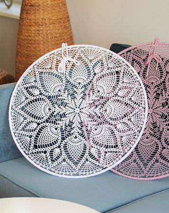 Łapacz snów biały okrągły 55 cm, Made of Weaves