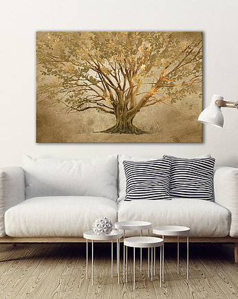 Obraz na płótnie do salonu drzewem 120x80cm, LUdesign gallery