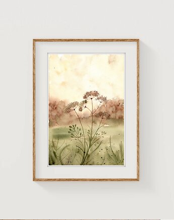 Oryginalna akwarela. Łąka A4, Malgorzata Domanska