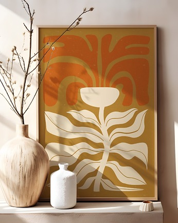 Plakat boho na ścianę Minimalistyczny Plakat nowoczesny do salonu, Kalibri Arts