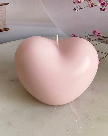 Świeca ekologiczna sojowa dekoracyjna "Sweet Heart" 60x80mm różowa, Coccola JEWELLERY