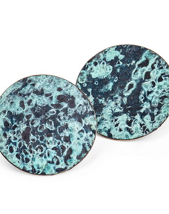 Kolczyki srebrne moon, Marta jewelry