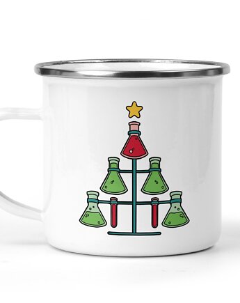 Świąteczny kubek metalowy chemia choinka, Kreatywny Warsztat