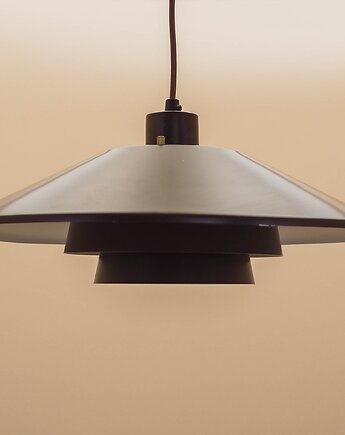 Duńska lampa wisząca z warstwowym kloszem, lata 60., Przetwory design