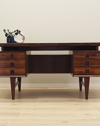 Biurko palisandrowe, duński design, lata 60, produkcja: Dania, Przetwory design