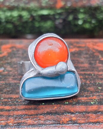 Piękny dzień - pierścionek regulowany, po drugiej stronie lustra