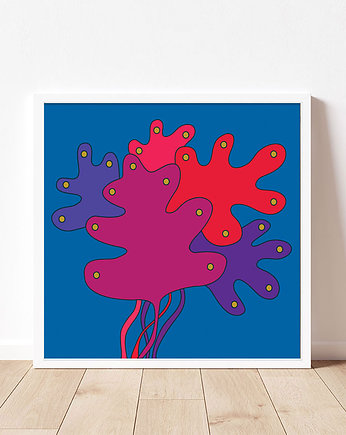 Plakat z kolorowymi liśćmi, Dekorando