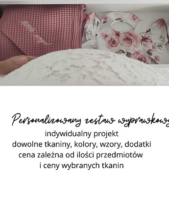 Zestaw wyprawkowy - kolory, wzory, tkaniny(cena od ilości przedmiotów), Little Angels