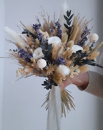 Bukiet ślubny z suszonych kwiatów,wieczne róże, Mudryk Viktoria Dried Flowers