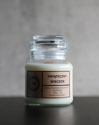 Świeca z wosku sojowego Świąteczny Wieczór, Concept Design