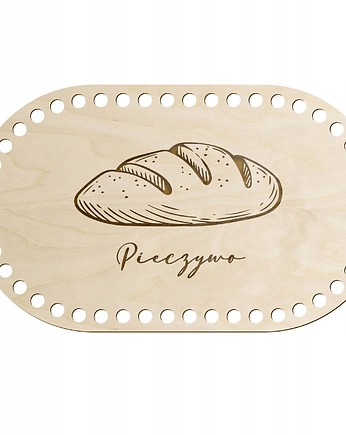 Baza do Koszyka DNO SPÓD Drewniany do Makramy Szydełkowania OWAL 30x20 cm, smxdsgn