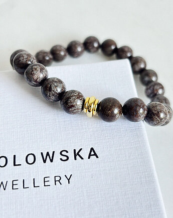 Bransoletka męska Obsydian, Chmolowska Jewellery