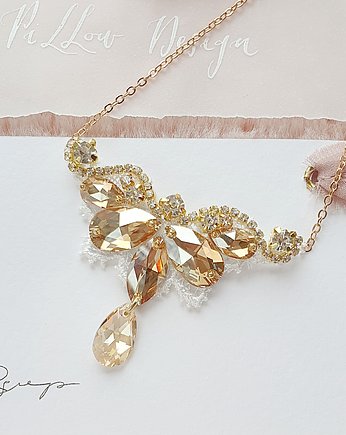 NASZYJNIK Perfect Glam Crystalized - Gold, PiLLow Design