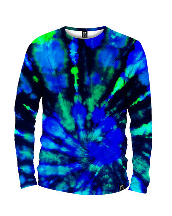 Koszulka Longsleeve Męska DR.CROW Tie Die Blue, DrCrow