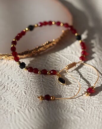 Bransoletka z Jadeitami w kolorze burgundu, Księżycowa bijoux