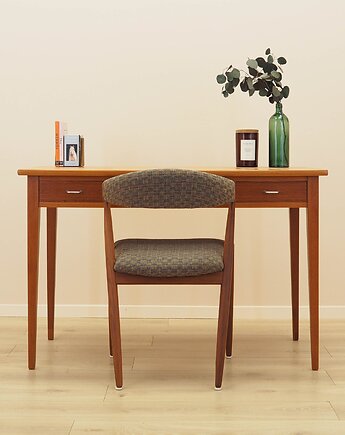 Biurko tekowe, duński design, lata 70, produkcja: Dania, Przetwory design