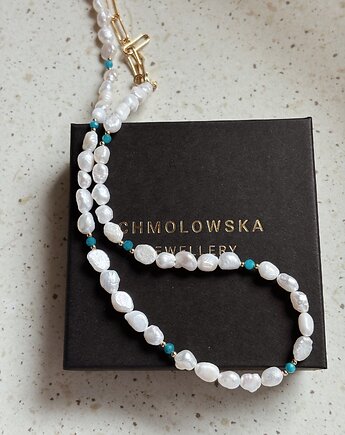 Naszyjnik Perły i Turkus, Chmolowska Jewellery