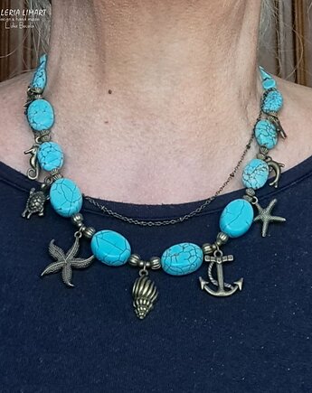 Morskie opowieści. Marine style na topie Zabawny naszyjnik handmade Prezent, Galeria Limart