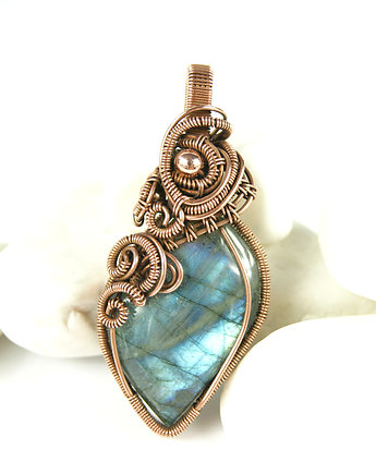 Wisiorek z labradorytem, Blue Pearl Art