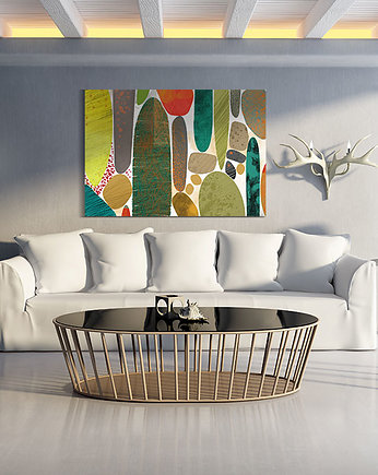 OBRAZ NA PŁÓTNIE - ABSTRAKCJA - 100x70cm, LUdesign gallery