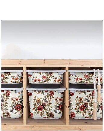Naklejka na pojemniki Trofast Ikea, Makatka i kropka