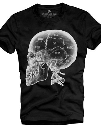 T-shirt męski UNDERWORLD X-ray skull, UNDERWORLD