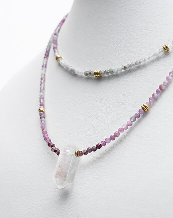 Naszyjnik z Turmalinami i Kwarcem, mdesign