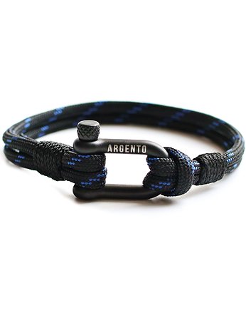 Sportowa Męska bransoletka paracord szekla, Argento akcesoria