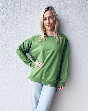 Bluza damska, oversize "Zielony", MyMietowi