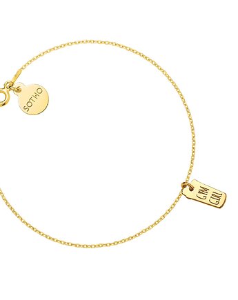 Złota bransoletka shaker GYM GIRL, SOTHO