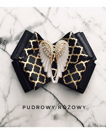 Brosza  z Kolekcji FREEDOM  ze Skrzydłami, Pudrowy Różowy