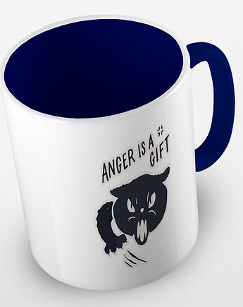 Kolorowy kubek "Anger is a gift" - mix kolorów, Fotobloki and decor