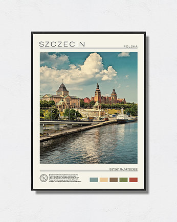 Szczecin plakat w stylu retro, Pas De LArt